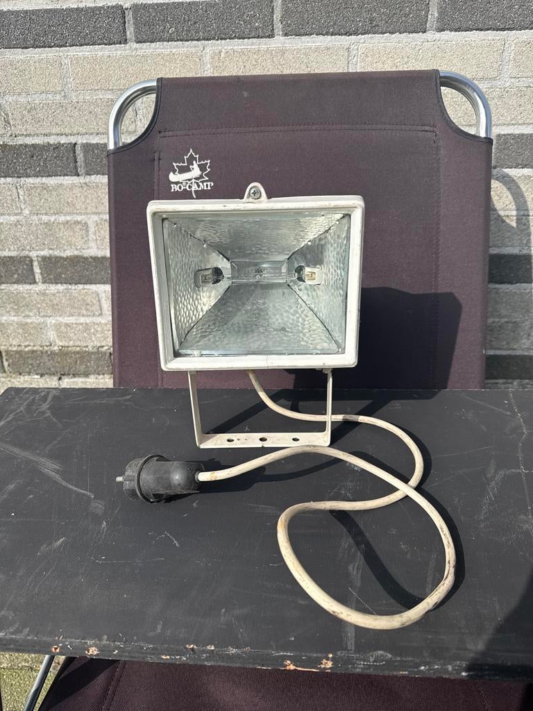 Massive bouwlamp 500W - krachtige halogeen schijnwerper, Ophalen, Gebruikt, Overige typen, Netvoeding
