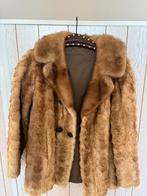 Nerts bontjas - Echte bont, voering los, Maat 38/40 (M), Bruin, Ophalen of Verzenden, Onbekend