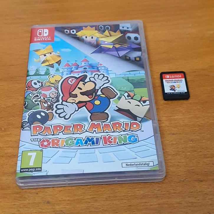 SWITCH | Paper Mario The Origami King, Spelcomputers en Games, Games | Nintendo Switch, Gebruikt, Overige genres, 1 speler, Vanaf 3 jaar