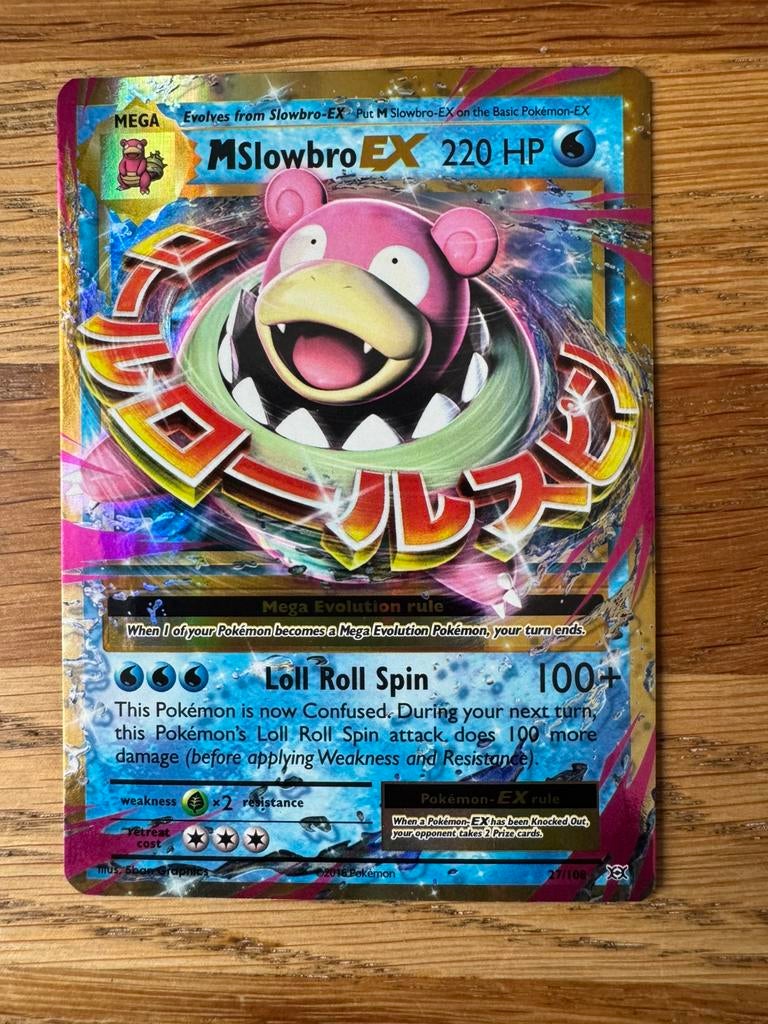 Mslowbro EX 27/108 Evolutions., Ophalen of Verzenden, Zo goed als nieuw, Losse kaart, Foil