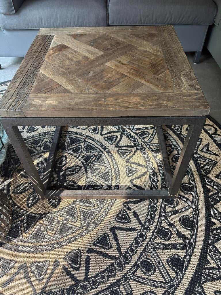 Buitentafel Maison Manon 60x60x50 cm, Huis en Inrichting, Tafels | Salontafels, Ophalen, 50 tot 75 cm, Vierkant, Nieuw