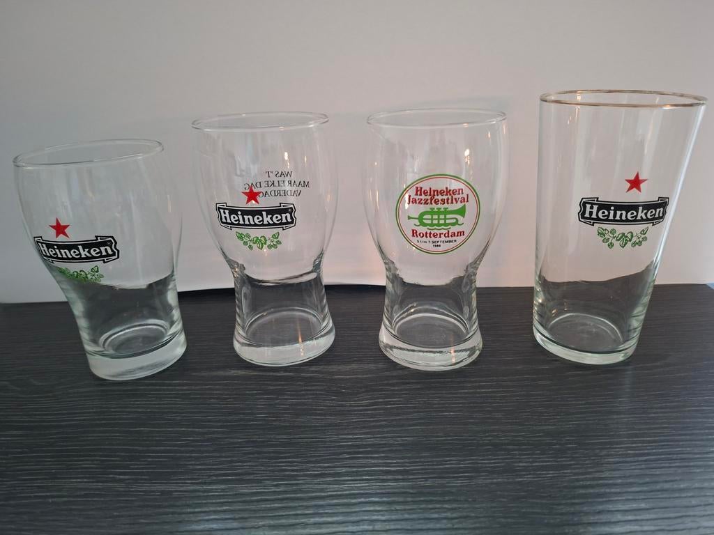 Bierglazen Heineken, Verzamelen, Ophalen of Verzenden, Gebruikt, Glas of Glazen, Heineken