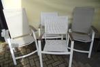 Tuinstoelen, 2 stapel en 2 inklapbaar, Ophalen, Gebruikt, Kunststof, Verstelbaar
