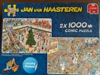 JAN VAN HAASTEREN PUZZEL 2*1000 STUKJES, Ophalen of Verzenden, 500 t/m 1500 stukjes, Zo goed als nieuw