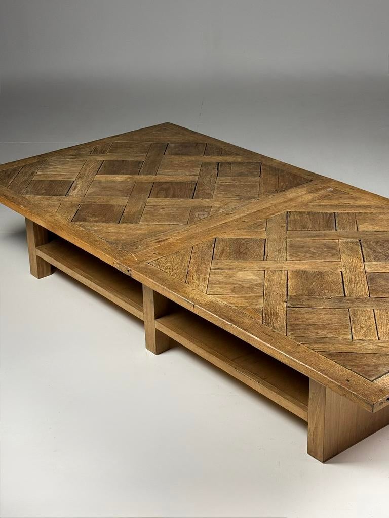 Versailles salontafel eiken landelijk, Huis en Inrichting, Tafels | Salontafels, Ophalen, 100 tot 150 cm, Eikenhout, 50 tot 100 cm