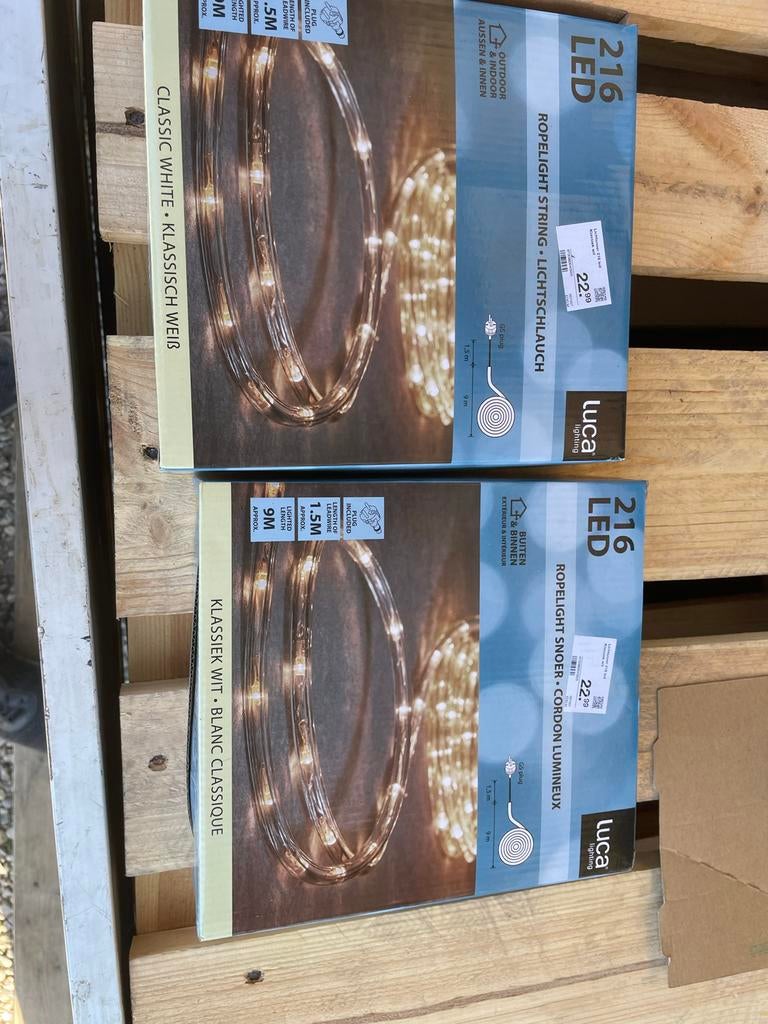 Luca Lighting LED Ropelight Snoer - Klassiek Wit (4 stuks), Ophalen of Verzenden, Nieuw