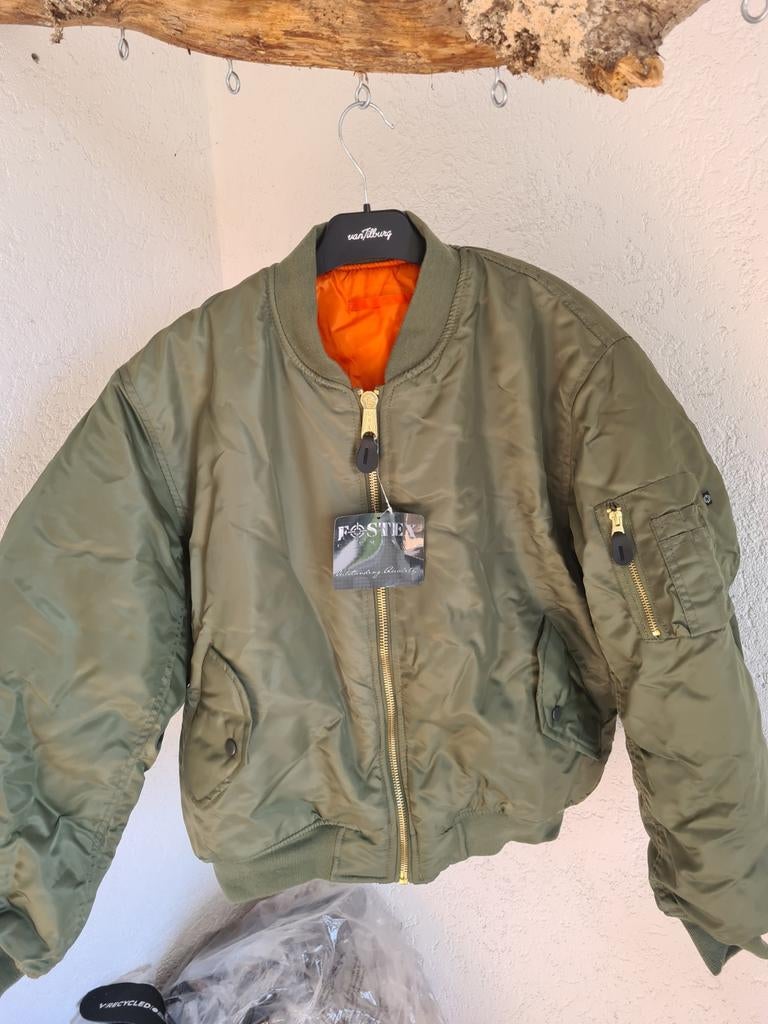 Fostex MA-1 Bomberjack - Nieuw met labels, Kleding | Heren, Ophalen of Verzenden, Nieuw, Groen
