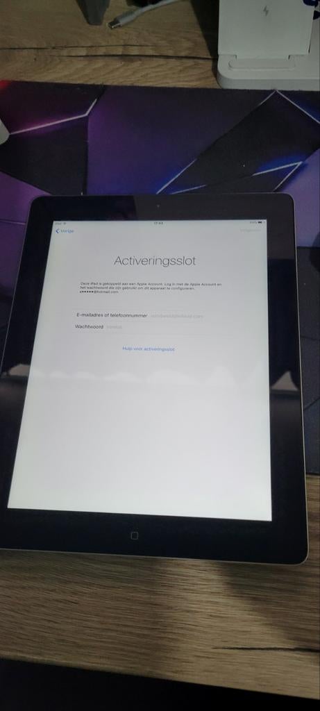 Oude ipad icloud lock voor onderdelen, Computers en Software, Apple iPads, Ophalen