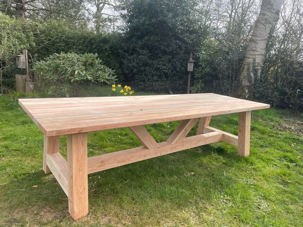 Degelijke Douglas Tuintafel - 300x105x80 cm, Ophalen of Verzenden, Nieuw, Rechthoekig, Hout