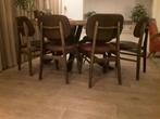 Vintage eetkamerstoelen jaren 60 4 stuks, Ophalen, Gebruikt