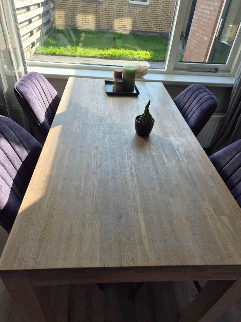 Eettafel, Huis en Inrichting, Complete eetkamers, Ophalen, Gebruikt, 4 tot 6 stoelen