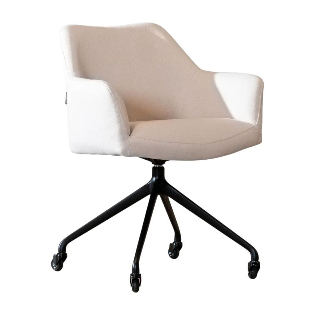 MN Home Oslo Verrijdbare Vergaderstoel Recycled Stof, Nieuw, Ophalen of Verzenden, Vijf, Zes of meer stoelen, Stof