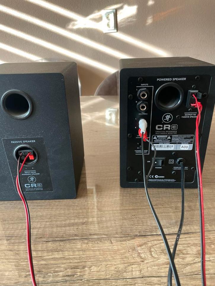 Mackie CR3-X studio speakers / boxen, Computers en Software, Pc speakers, Gebruikt, Audiokanaal 2.0, Ophalen