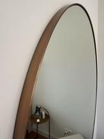 Grote ronde gouden spiegel 120x120 - zgan, Huis en Inrichting, Woonaccessoires | Spiegels, Ophalen, 100 tot 150 cm, Rond, Zo goed als nieuw