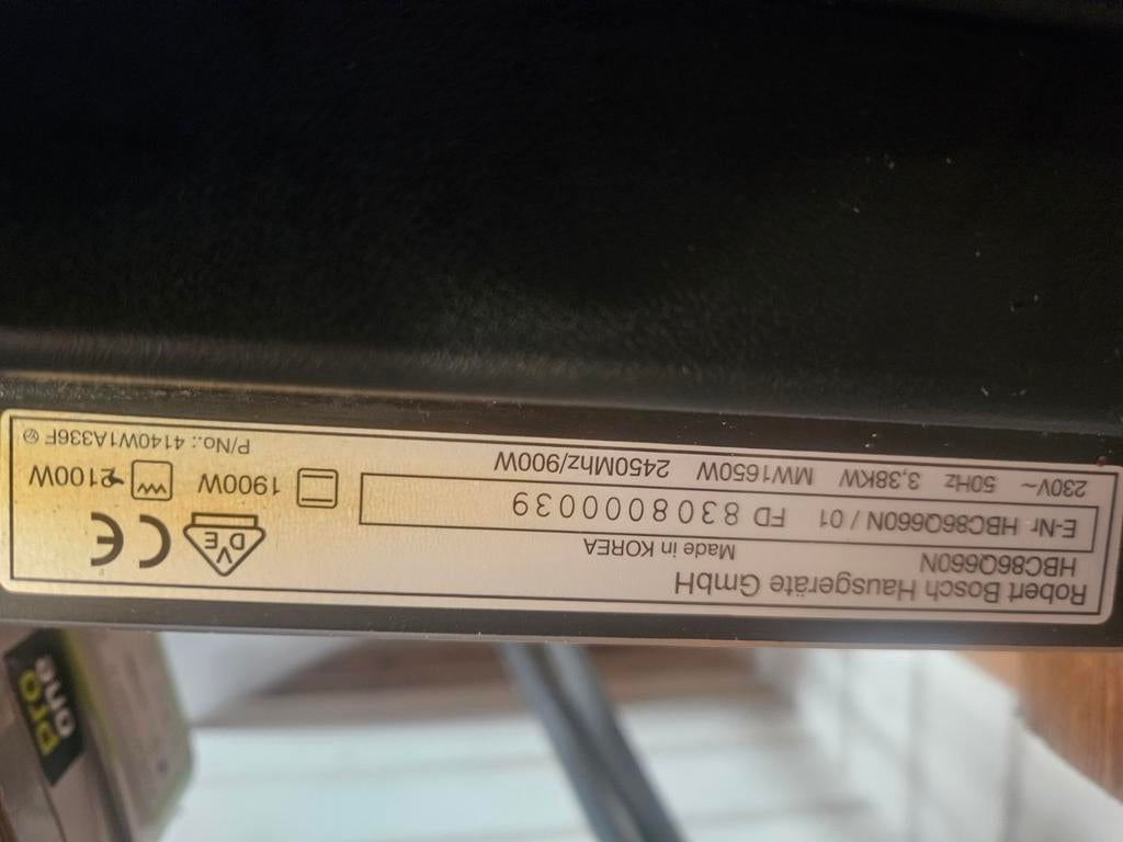 Bosch combi oven(inbouw), Witgoed en Apparatuur, Ovens, Ophalen of Verzenden, 45 tot 60 cm