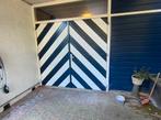 Goed onderhouden garagedeuren, overbodig wegens verbouwing, Gebruikt, Garagedeur, 200 tot 215 cm, Hout