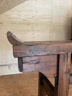 Sidetable made in India, Gebruikt, 100 tot 150 cm, Eikenhout, Antiek