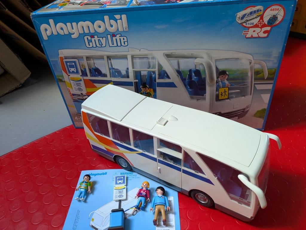 Playmobil Bus, Ophalen, Zo goed als nieuw, Complete set