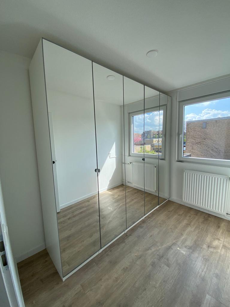 Ikea Pax Kast 250x236 met spiegeldeuren, Ophalen, Gebruikt, 200 cm of meer, Glas