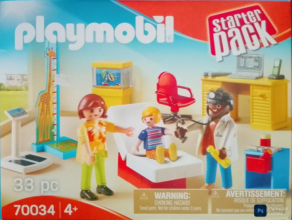 Starter Pack Bij De Kinderarts 70034, Kinderen en Baby's, Speelgoed | Playmobil, Ophalen of Verzenden, Zo goed als nieuw, Complete set