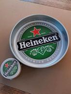 Metalen Dienblad + Bierviltjes van Heineken, Ophalen of Verzenden