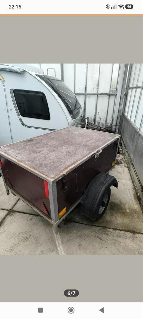 Bagagewagen met deksel, Auto diversen, Aanhangers en Bagagewagens, Ophalen, Gebruikt