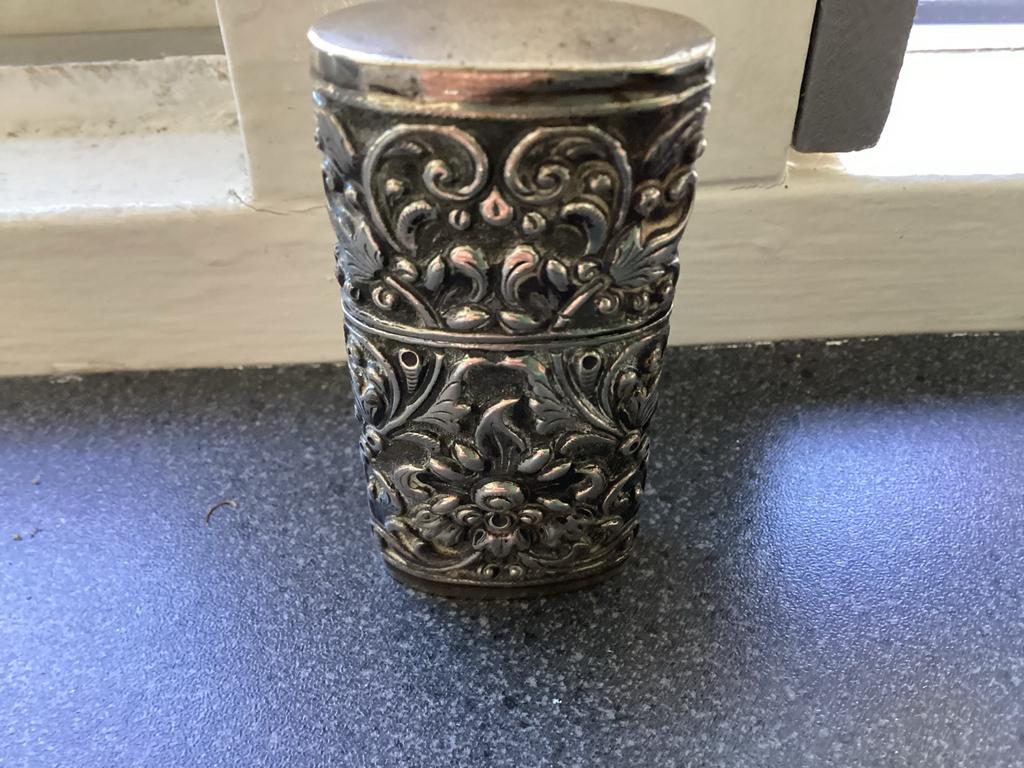 Djokja zilveren aansteker Gemerkt M S 800, Antiek en Kunst, Ophalen of Verzenden, Zilver