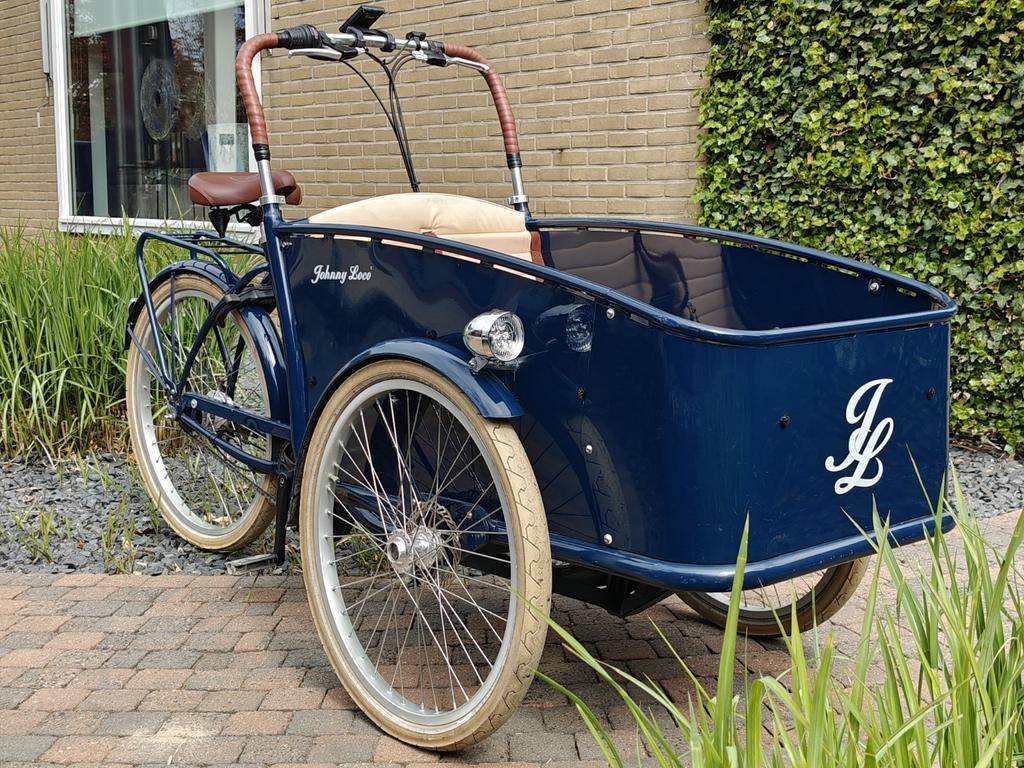 Elektrische Johnny Loco E-Cargo Brighton blauw, Ophalen, Gebruikt, Elektrisch, 2 kinderen