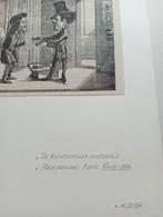 Fuchs Houtgravure 1850 De Kunstschilder Uitgedaagd, Antiek en Kunst, Ophalen of Verzenden