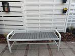 Mooie tuinbank van Ikea (metal, heel licht), Ophalen, Zo goed als nieuw, Hout