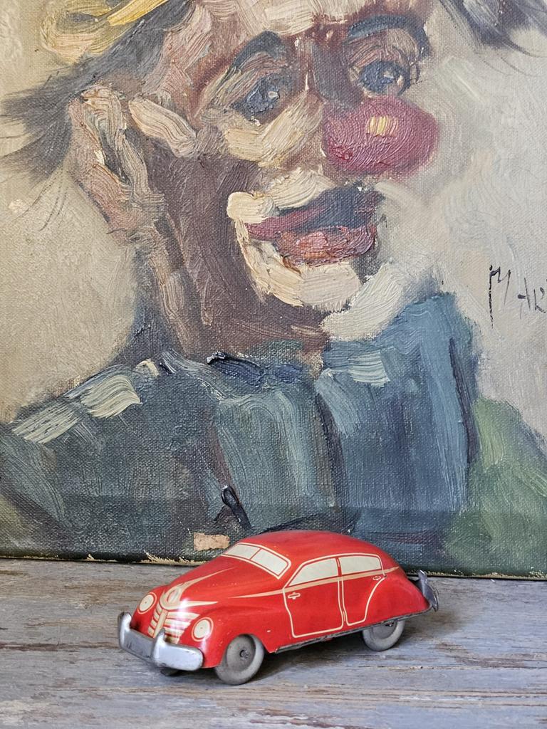 Antieke wind-up blikken auto, Ophalen of Verzenden