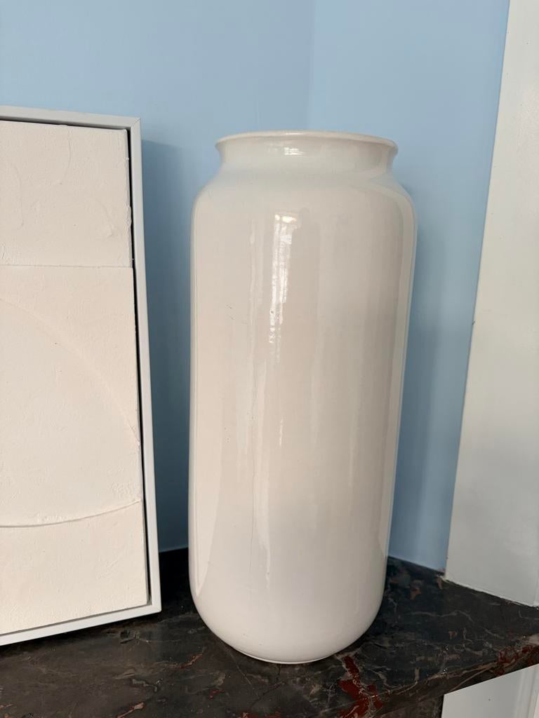 Grote west- germany vaas creme, Antiek en Kunst, Ophalen of Verzenden