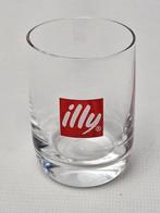 # Illy Waterglas - 6 cm - Transparant met tekst illy, Glas of Glazen, Gebruikt, Ophalen of Verzenden, Glas
