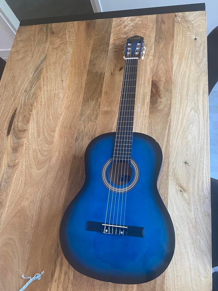 Blauwe max music Gitaar te koop, Muziek en Instrumenten, Ophalen, Zo goed als nieuw, Overige typen