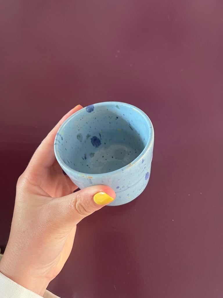 Groot zelfgemaakt espresso kopje - uniek design, Keramiek, Nieuw, Ophalen of Verzenden, Overige stijlen