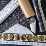 Inpakset solid papier vlaggetjes thank you bloemen maan zon, Verzenden, Nieuw