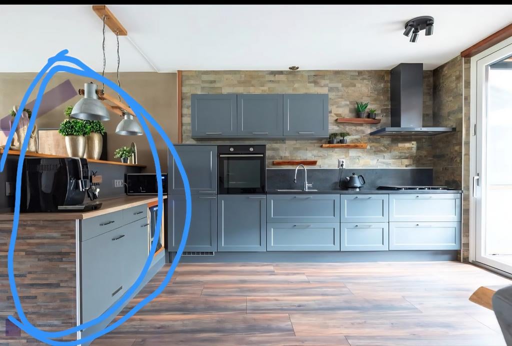 Keukenblok met wijnkoeler., Ophalen, Gebruikt, 50 tot 75 cm, Minder dan 100 cm