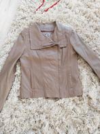 Steps echt leren jasje maat S donker beige, Ophalen of Verzenden
