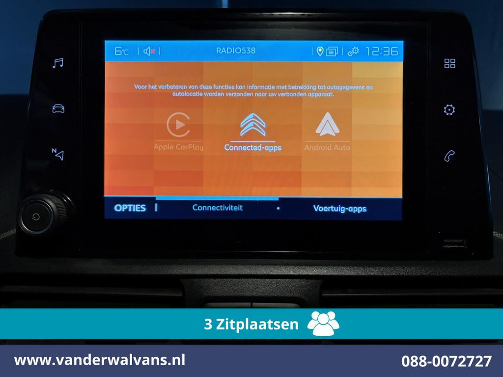 Citroën Berlingo 1.5 BlueHDI 131pk Automaat L1H1 Euro6 Airc, Auto's, Bestelauto's, Stof, Gebruikt, 4 cilinders, Citroën