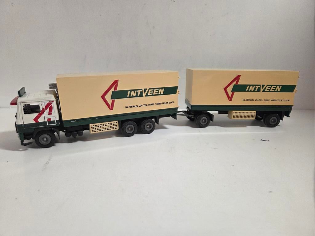 Tekno Volvo F12 combi IntVeen Berkel 1:50, Hobby en Vrije tijd, Modelauto's | 1:50, ., Zo goed als nieuw, ., Ophalen of Verzenden