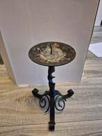 Antieke smeedijzeren kandelaar, Antiek en Kunst, Antiek | Kandelaars, Ophalen of Verzenden