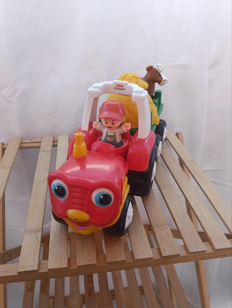 Fisher-Price Little People tractor met aanhanger, Ophalen of Verzenden, Zo goed als nieuw, Niet zichtbaar op de afbeeldingen, Niet zichtbaar op de afbeeldingen