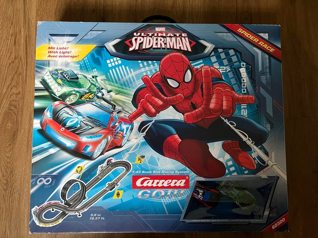 Carrera GO!!! Spiderman Spider Race 62320, Racebaan, Carrera, Ophalen of Verzenden, Zo goed als nieuw