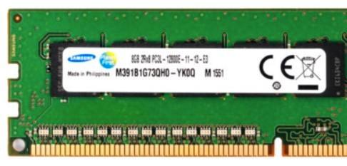 Samsung 8GB 2Rx8 PC3L-12800E DDR3L ECC RAM – Servergeheugen, Computers en Software, RAM geheugen, Gebruikt, Server, 8 GB, DDR3