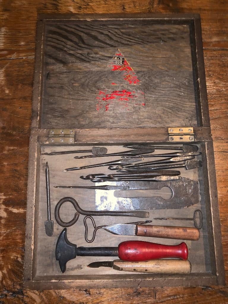 Antiek gereedschap booromslag handboor slingerboor boren, Ophalen of Verzenden