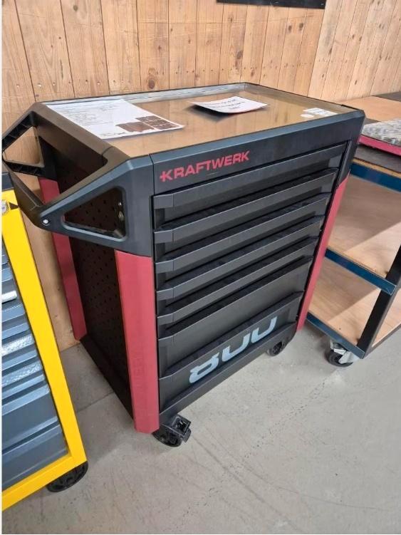 Kraftwerk gevulde gereedschapswagen 7 laden, 144-delig, Doe-het-zelf en Verbouw, Gereedschapskisten, Nieuw, Gevuld, Ophalen
