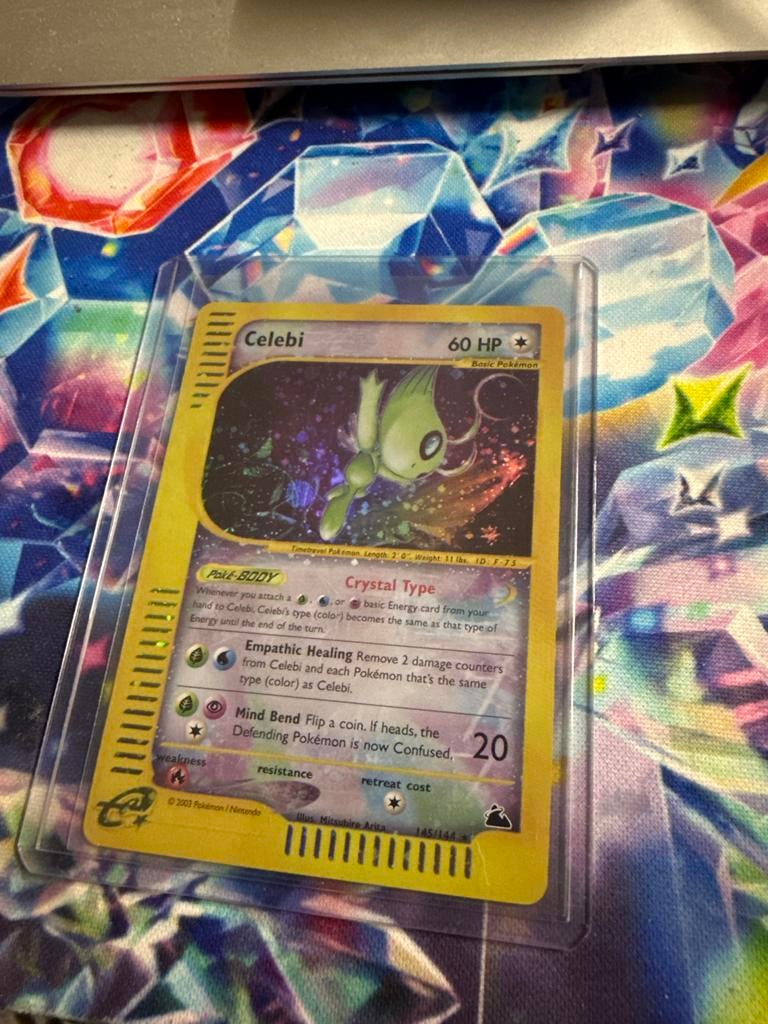 Celebi Pokémon kaart, Verzenden, Gebruikt, Losse kaart, Foil