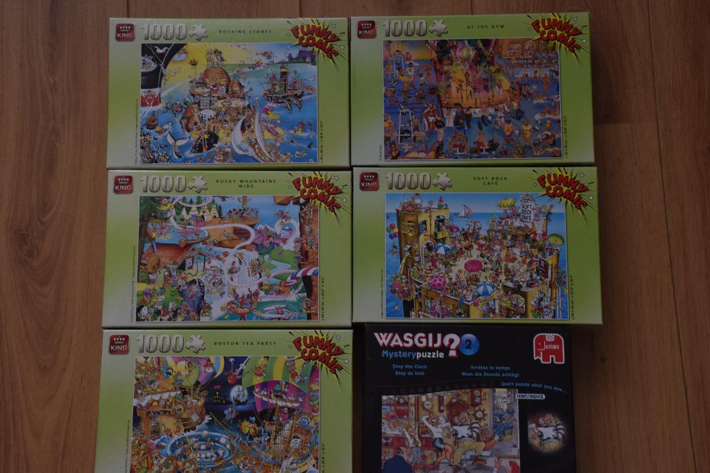 Legpuzzels 1000 stukjes, Hobby en Vrije tijd, Denksport en Puzzels, Ophalen, 500 t/m 1500 stukjes, Gebruikt, Legpuzzel