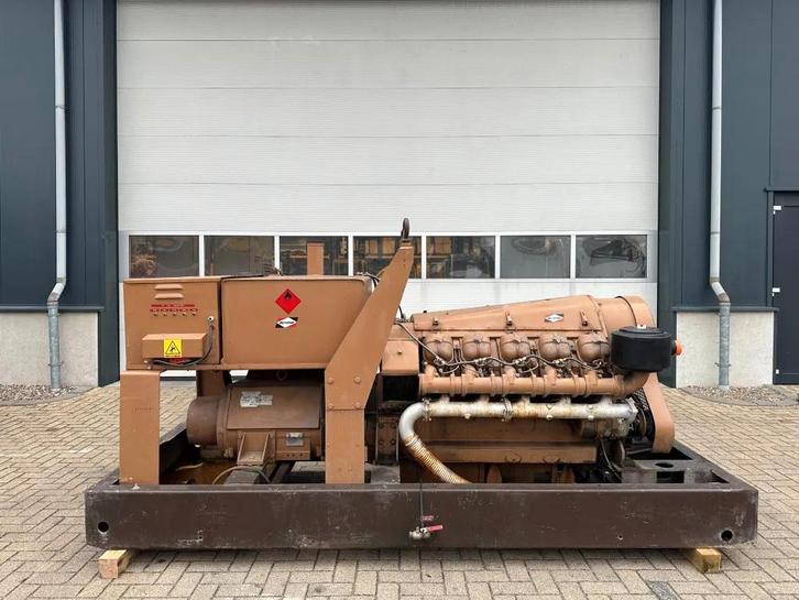 Alsthom V102 unelec 140 kVA generatorset ex Emergency Noodst, Zakelijke goederen, Machines en Bouw | Aggregaten, Ophalen of Verzenden