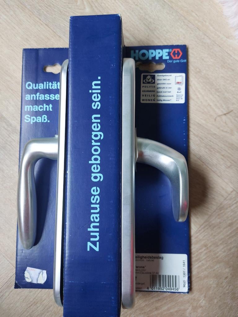 Aangeboden nieuw Hoppe RVS deurbeslag, Ophalen of Verzenden, Nieuw, Rvs, Klink of Kruk
